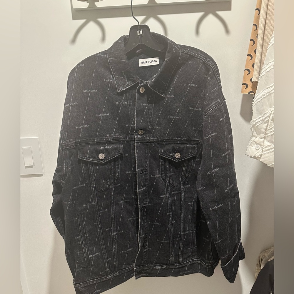 Balenciaga logo denim jacket